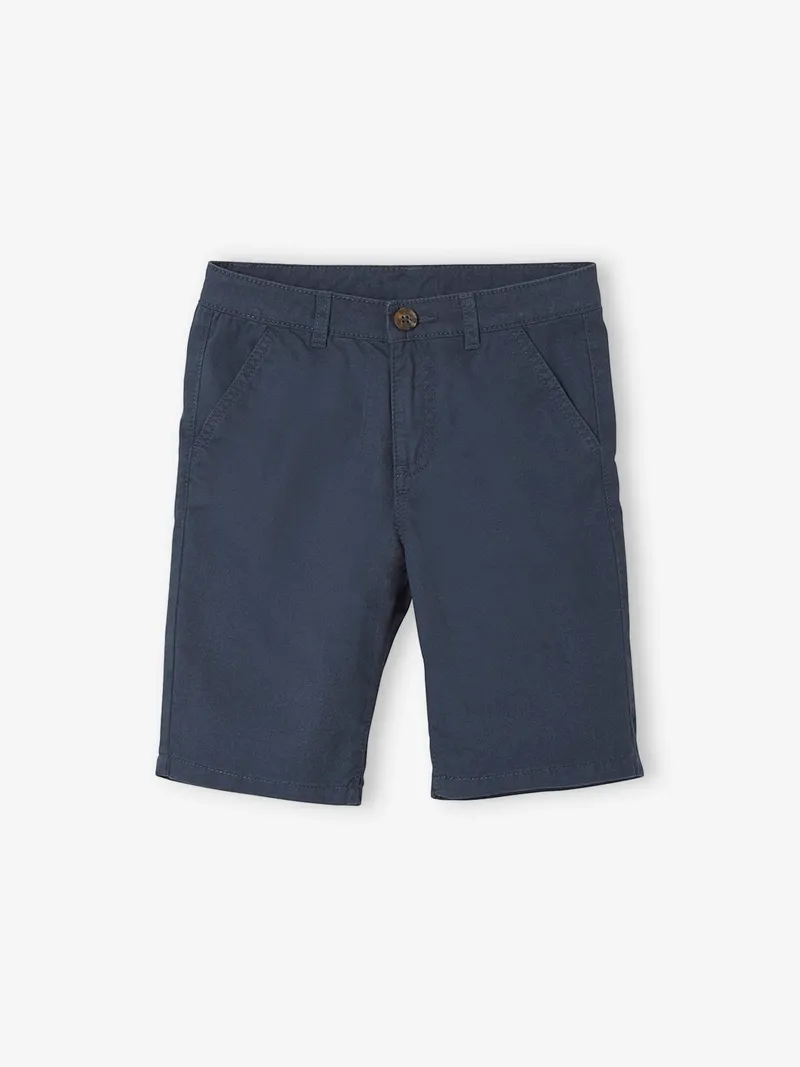 Vertbaudet Jungen Chino-Shorts, Blau, – Produktbild 4 von 4