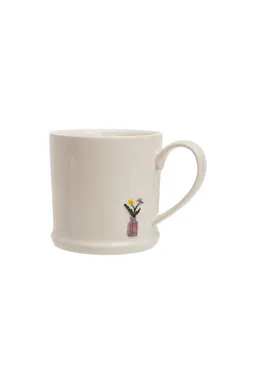 Tranquillo Tasse BRUNETTEA Blumen – Steinzeug - creme – Produktbild 1 von 1