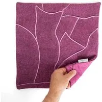 nahtur design nahtur-design Dekokissen "zero-waste" aus kuscheliger Schurwolle | Unikate, Luci, – Produktbild 1 von 2