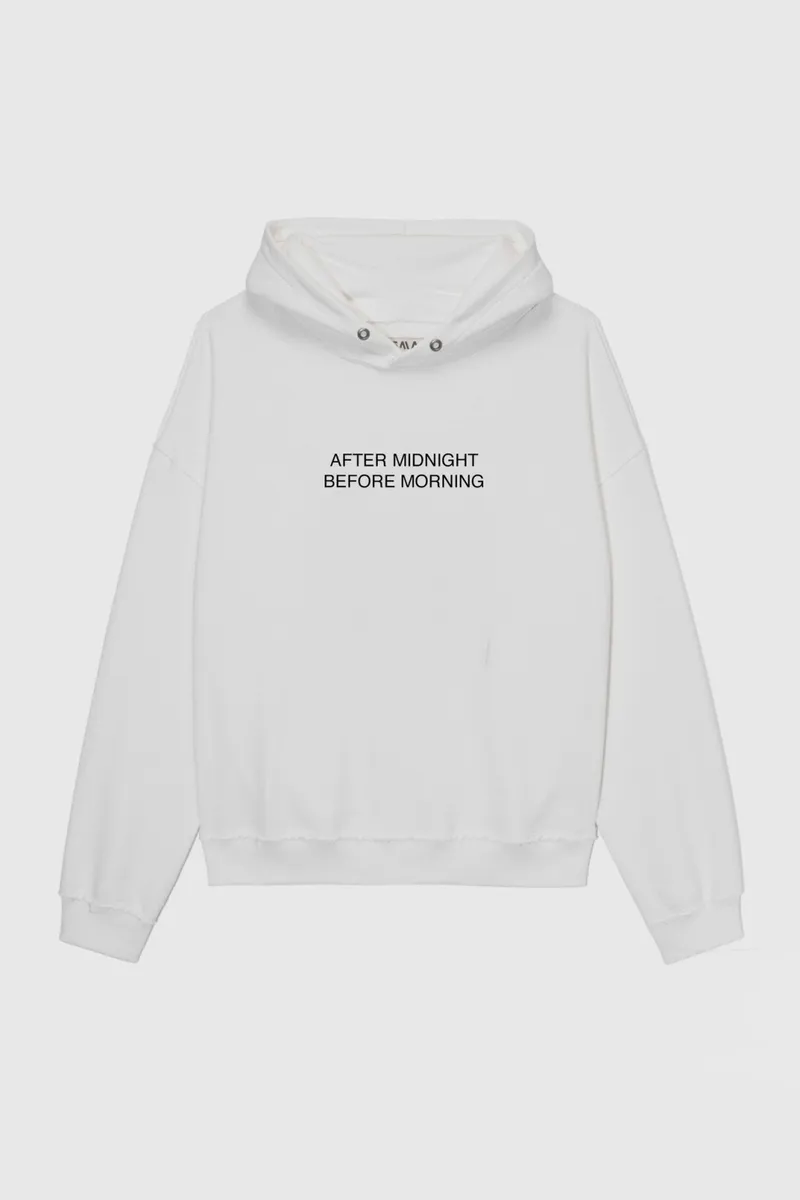 BOHEMA BOHEMA Damen vegan Hoodie Den Ganzen Tag Die Ganze Nacht Weiß, Weiß, – Produktbild 2 von 2