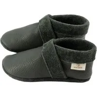HANS NATUR Baby und Kinder Hausschuhe Krabbelschuhe Leder grau Gr. 20 – Produktbild 1 von 1