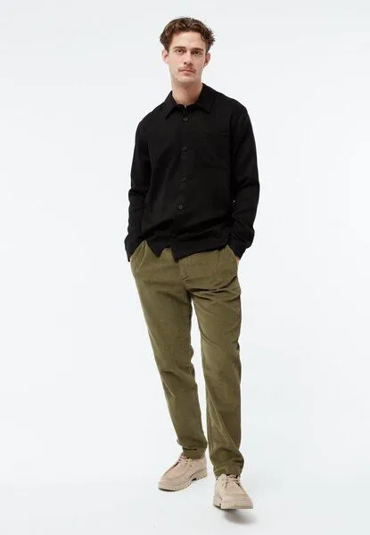 Givn Berlin Givn Berlin Cordhose GBERIC aus Bio-Baumwolle mit elastischem Bund, Khaki, – Produktbild 2 von 5