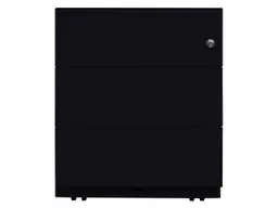 Bisley Bisley Rollcontainer "Note" mit 3 Schubladen T 56,5 cm schwarz – Produktbild 1 von 1