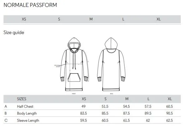 Human Family Human Family Langärmeliges Bio Damen Sweatshirt-Kleid mit Kapuze "Select - HF", Schwarz, – Produktbild 4 von 4