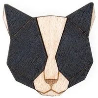 BeWooden BeWooden Brosche aus Holz "Black Cat" | Mode Schmuck – Produktbild 1 von 1