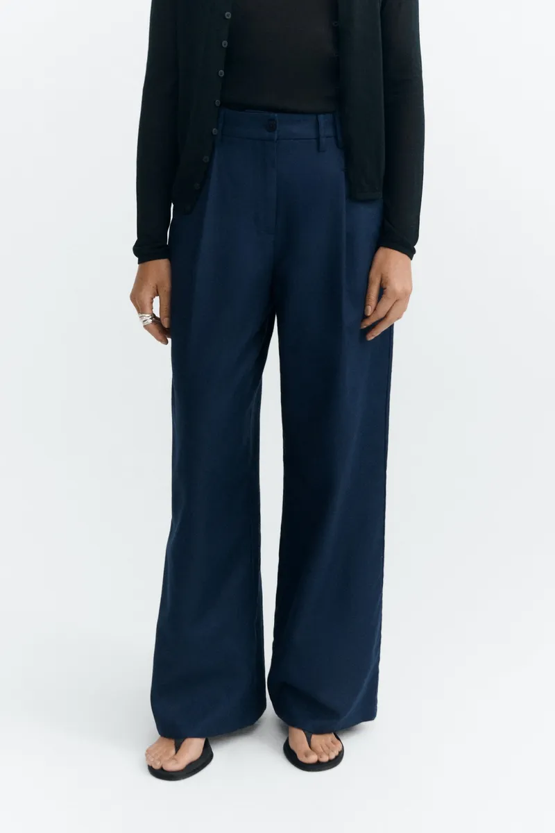 thinking mu Thinking MU Damen vegan Hose Molly Weites Bein Blau, Extra dunkelblau, – Produktbild 2 von 2