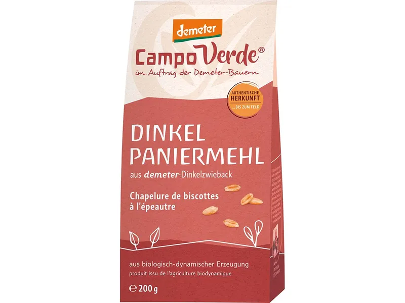 Campo Verde Campo Verde Bio-Dinkel-Paniermehl, 200 g – Produktbild 1 von 1