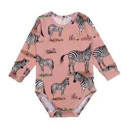 Walkiddy Baby Langarmbody GOTS zertifiziert – Rosa mit Zebramotiven, weich & bequem | von Walkiddy – Produktbild 1 von 1