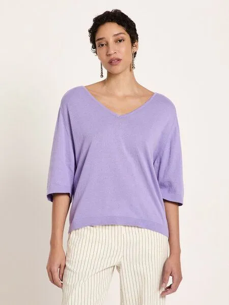 LANIUS LANIUS Strickshirt aus Bio-Baumwolle, Verbena, – Produktbild 3 von 5