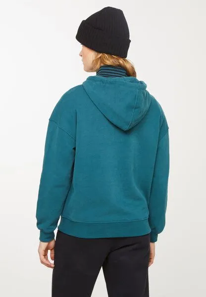 recolution recolution Damen Hoodie HOTTONIA, Deep lake blue (petrol), – Produktbild 2 von 4