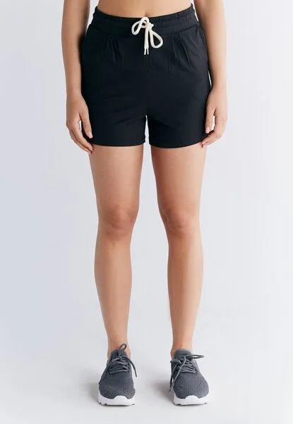 Leela Cotton Damen Pyjama Short aus 100% Bio-Baumwolle Schlafhose Leela Cotton 1440, Schwarz, – Produktbild 1 von 3