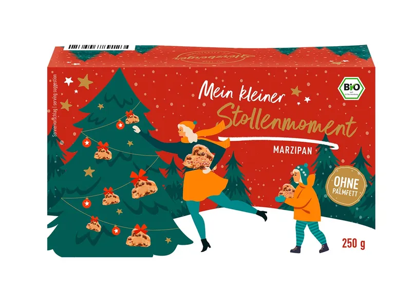Herzberger Herzberger Mini Bio-Marzipanstollen, 250 g – Produktbild 1 von 1