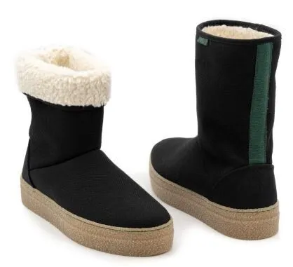 Vesica Piscis Footwear Vesica Piscis Footwear Hoher Wintersneaker JOYCE mit recycelter, wasserabweisender Baumwolle, Khaki, – Produktbild 1 von 1