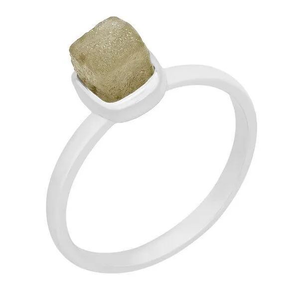 Eppi Eppi Ring aus Gold mit gelbem Rohdiamanten Yianna, Weiss, – Produktbild 1 von 3