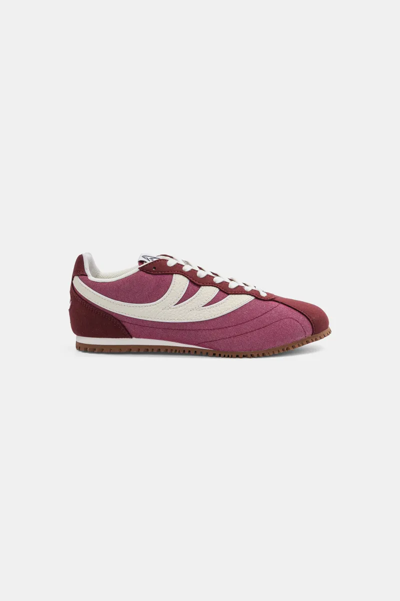 MoEa MoEa Herren vegan Sneaker Rise Bordeaux & Beige Mushroom, Dunkelrot, – Produktbild 1 von 2