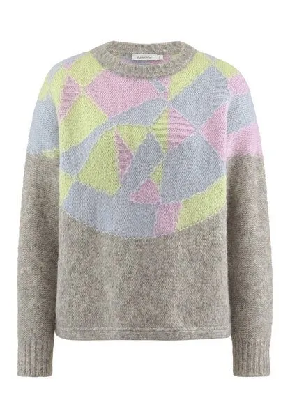 hessnatur hessnatur Pullover Relaxed aus reiner Bio-Baumwolle mit Alpaka, Naturgrau, – Produktbild 3 von 4