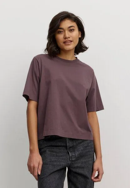 recolution Damen T-Shirt aus Bio-Baumwolle - AZOLLA - recolution, Dark grape (lila), – Produktbild 3 von 4