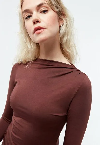 Givn Berlin Givn Berlin Longsleeve GBRonja Tencel, Burned brown, – Produktbild 3 von 4