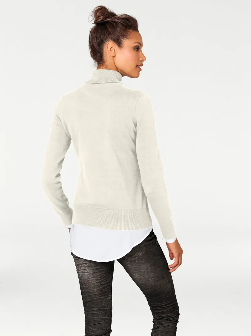 heine Rollkragenpullover offwhite, Offwhite, – Produktbild 1 von 2