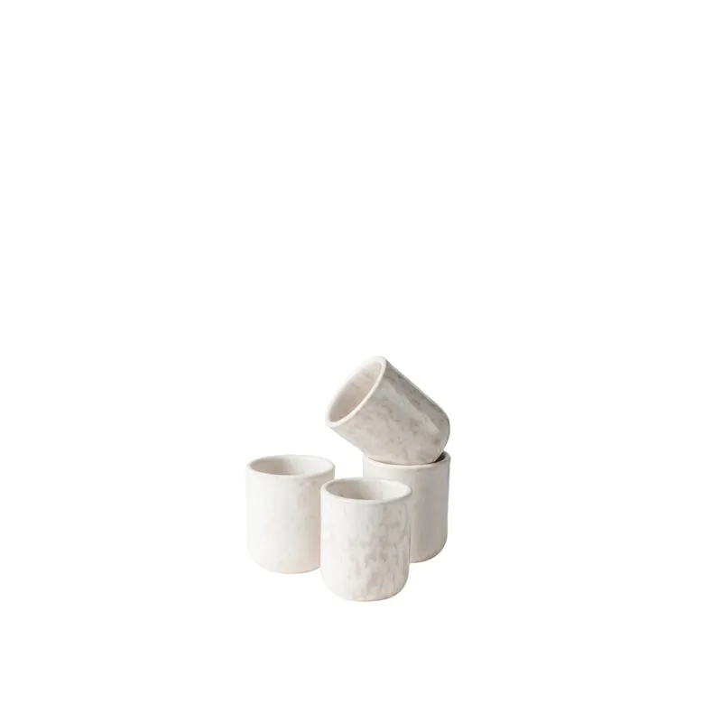 Gipfelstück Gipfelstück Alpenwiese Espressobecher-Set, Steinzeug, Creme, – Produktbild 2 von 4