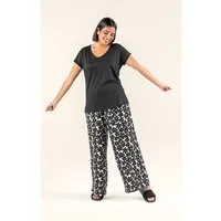 Living Crafts Living Crafts Damen-Hose "MALOU" mit hohem Bund, simple flowers, Gr. 38 – Produktbild 1 von 1