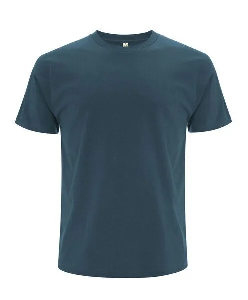 Earth Positive Earth Positive Unisex T-Shirt aus reiner Bio Baumwolle, Denim blau, – Produktbild 1 von 2
