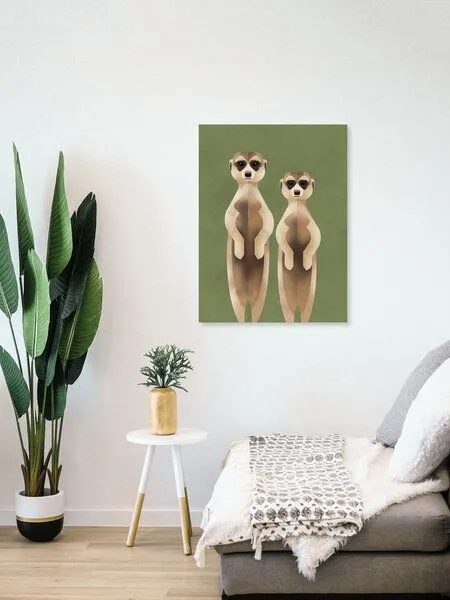 Photocircle Photocircle Poster / Leinwandbild - Erdmännchen – Produktbild 4 von 4