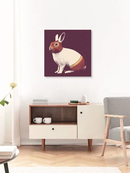 Photocircle Photocircle Poster / Leinwandbild - Lapin Catcheur – Produktbild 2 von 4