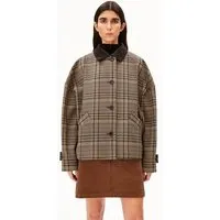 ARMEDANGELS ARMEDANGELS CHECK BARN Damen Karierte Scheunenjacke aus recyceltem Woll-Mix – Produktbild 1 von 1