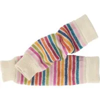 hirsch natur Kinder Stulpen Bio-Schurwolle ca. 30 cm Rainbow naturmix – Produktbild 1 von 1