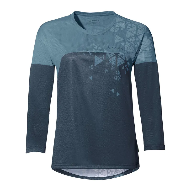 Vaude Vaude Damen Langarm-Moab V Bikeshirt, Velo Trikot, Blau, – Produktbild 1 von 1