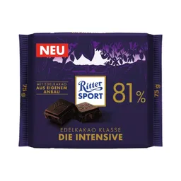 Ritter Sport Ritter Sport Edelkakao Klasse Die Intensive 81 %, 75g – Produktbild 1 von 1