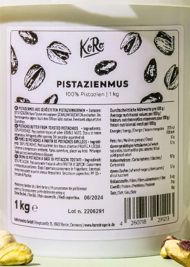KoRo Pistazienmus 1 kg – Produktbild 1 von 5