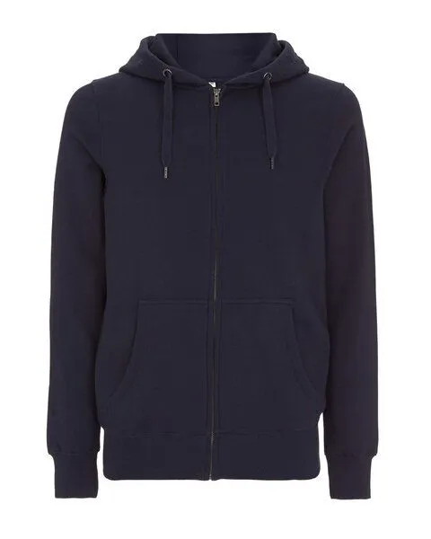 Earth Positive Earth Positive Unisex Zip-UP Hoody Jacke Bio Baumwolle, Marine, – Produktbild 1 von 2