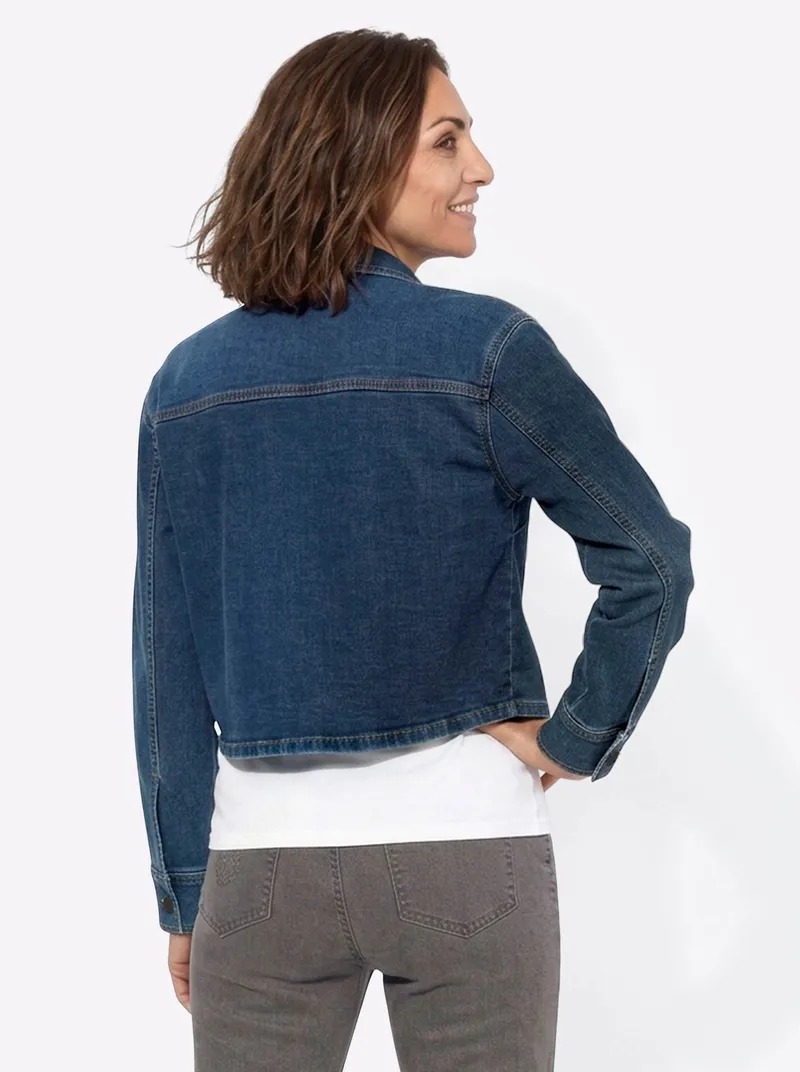 Witt Jeansbluse blue-stone-washed, Blue-stone-washed, – Produktbild 2 von 2