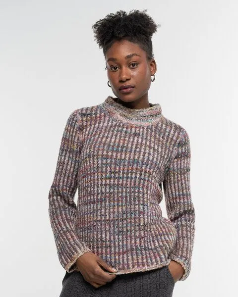Alma & Lovis Alma & Lovis Multicolour Alpaka-Pullover mit Wendeseite | Change Wendepullover, Rose quarz (rosa), – Produktbild 4 von 4