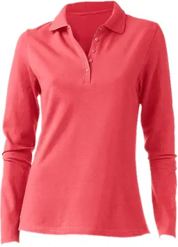 heine Langarm-Poloshirt koralle – Produktbild 1 von 1