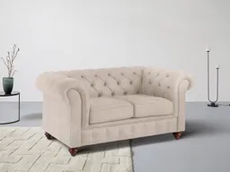 OTTO home Chesterfield-Sofa Chesterfield 2-Sitzer B/T/H: 150/89/74 cm, mit hochwertiger Knopfheftung, auch in Leder – Produktbild 1 von 1
