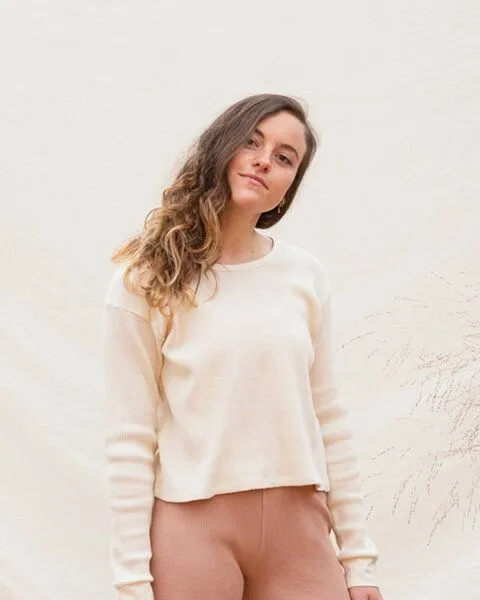 MATONA Matona Baumwoll Longsleeve für Frauen / Basic Longsleeve Adult, Weiß, – Produktbild 1 von 3