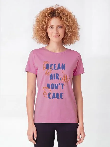 watapparel watapparel T-Shirt Frauen Ocean air dont care, Bubble pink, – Produktbild 2 von 2