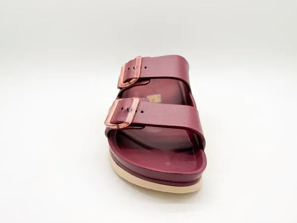 thies Vegane Ecofoam Double Sandale von thies ® aus recyceltem EVA, Bordeaux, – Produktbild 4 von 4