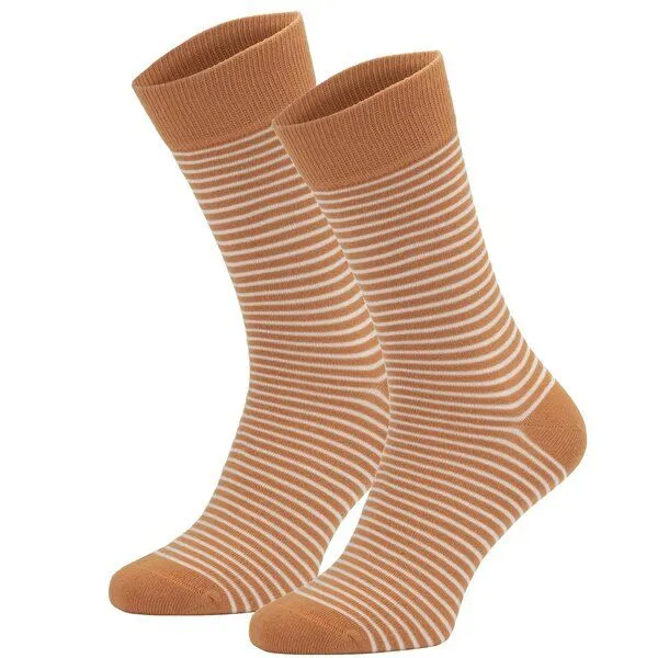 Opi and Max Opi and Max Ringelsocken für Damen (3er-Pack), Orange, – Produktbild 1 von 1