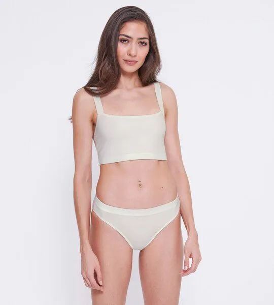 Sloggi Sloggi 2x GO CASUAL Slip mit hohem Beinausschnitt Bio-Baumwolle, Weiss, – Produktbild 4 von 4