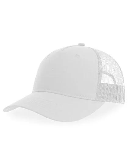 Atlantis Headwear Atlantis Headwear Zion Cap Mesh zweifarbig aus Recyceltem Polyester, Weiß/weiß, – Produktbild 1 von 2