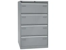 BISLEY Light BISLEY Light Hängeregistraturschrank 4S 2-bahnig silb RAL 7035 – Produktbild 1 von 1