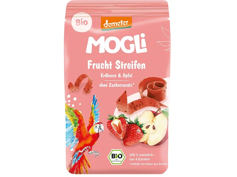 MOGLi MOGLi Bio-Fruchtstreifen "Erdbeere und Apfel", 25 g – Produktbild 1 von 1