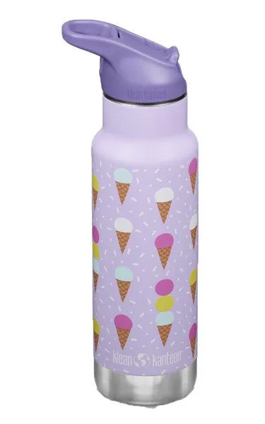 Klean Kanteen Klean Kanteen Edelstahl Isolierflasche Kid Classic 355ml Flip Sport Cap, Grey, – Produktbild 2 von 4