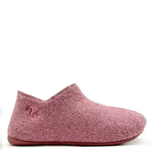 thies Veganer Hausschuh "thies ® Organic Slipper Boot ", aus Bio-Baumwolle, fair produziert, Bordeaux, – Produktbild 1 von 4