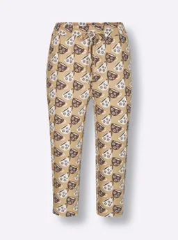wäschepur Capri-Hose camel-schoko-bedruckt – Produktbild 1 von 1