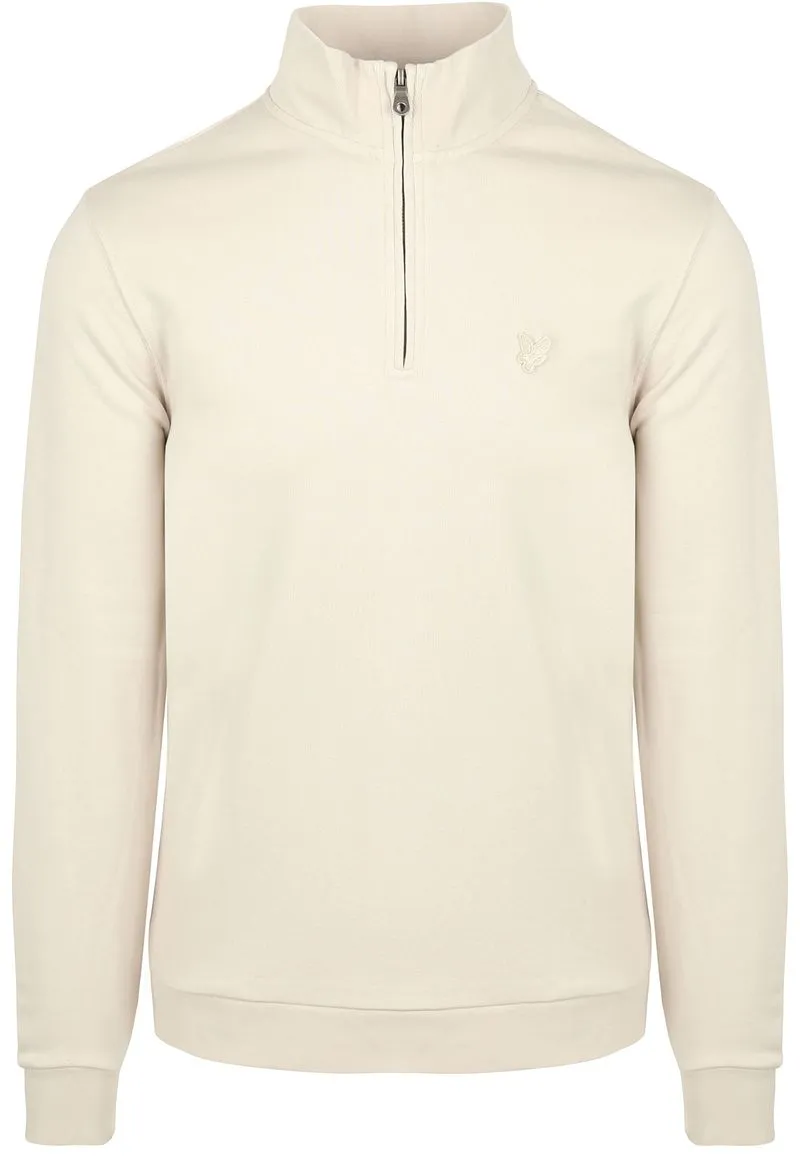 Lyle and Scott Lyle & Scott Half Zip Pull Tonal Ecru - Größe XL, Beige, – Produktbild 2 von 2